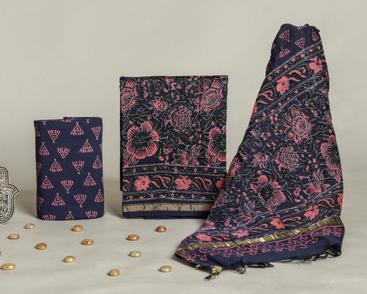 Chanderi Silk Suit Set