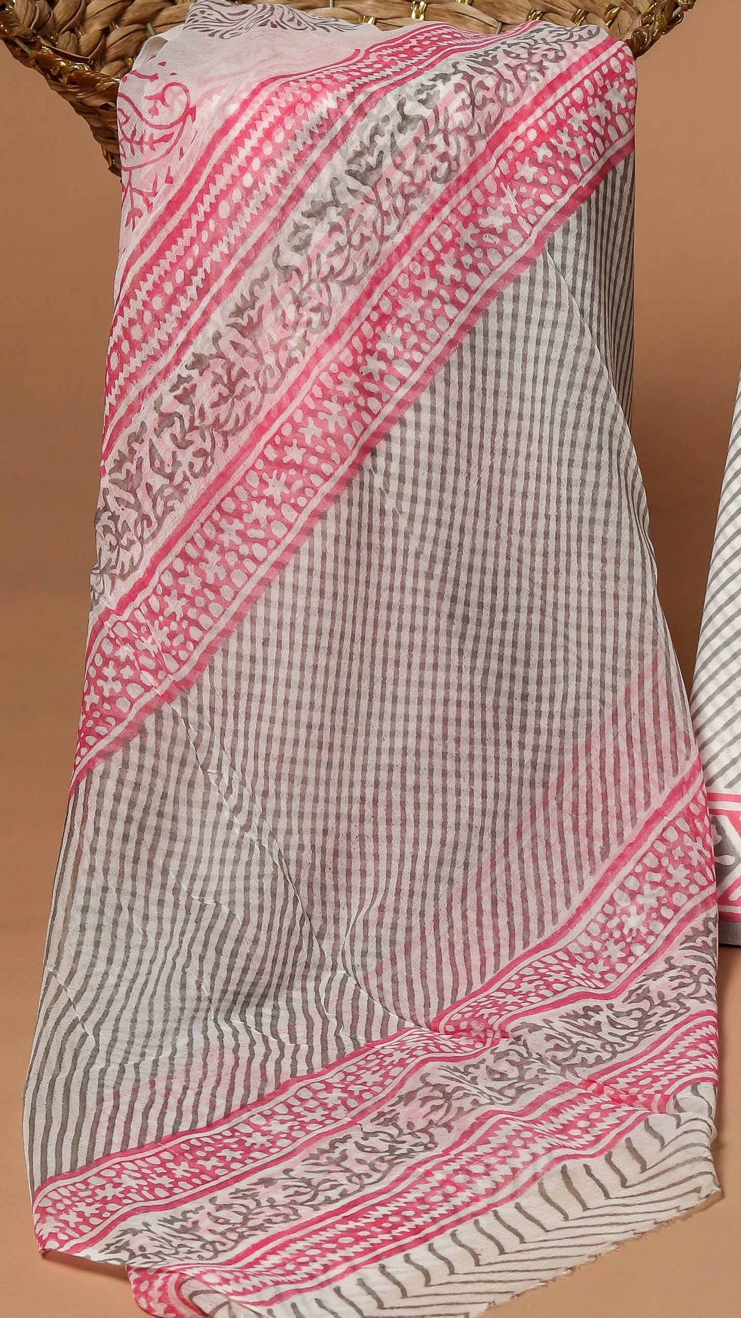 CHIFFON DUPATTA COTTON SUIT