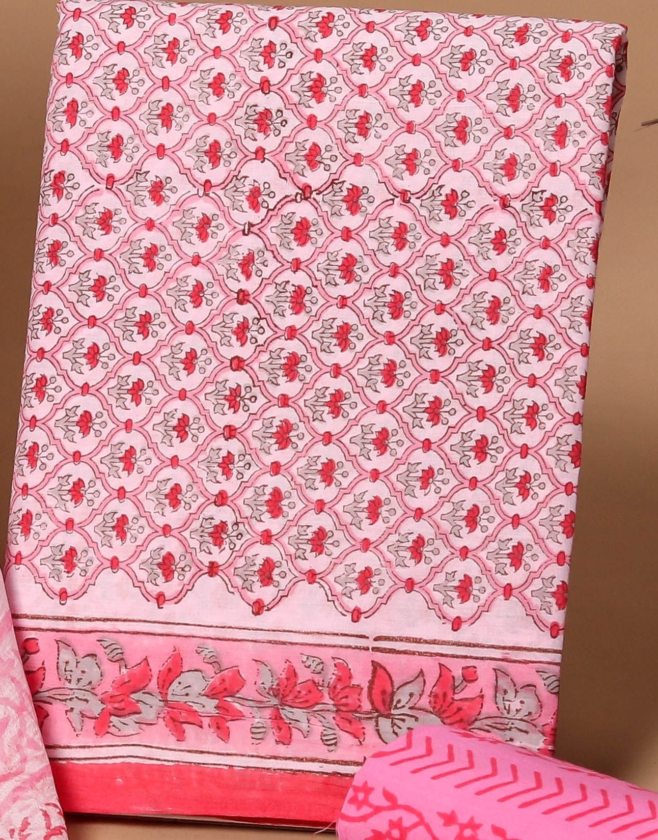 CHIFFON DUPATTA COTTON SUIT
