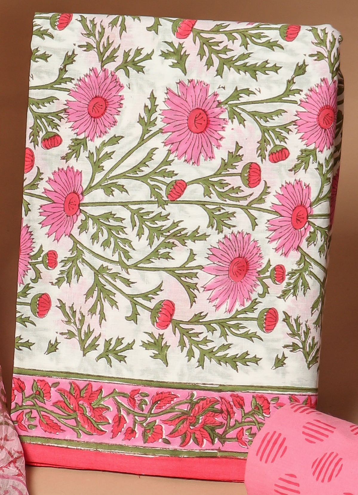 CHIFFON DUPATTA COTTON SUIT