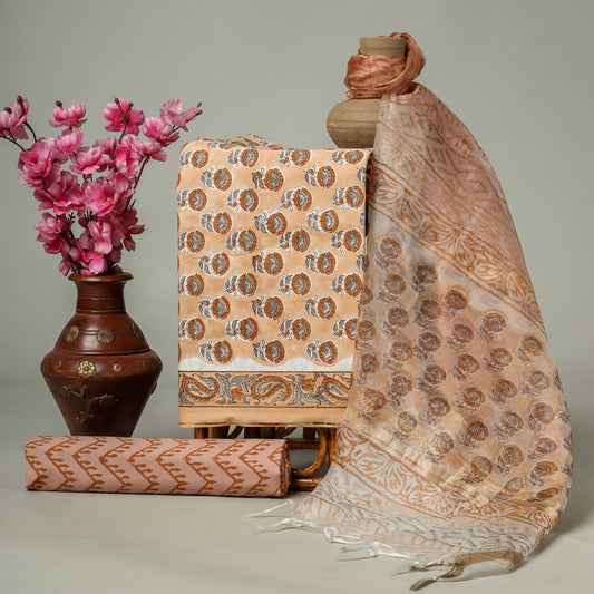ORGANZA DUPATTA COTTON SUIT