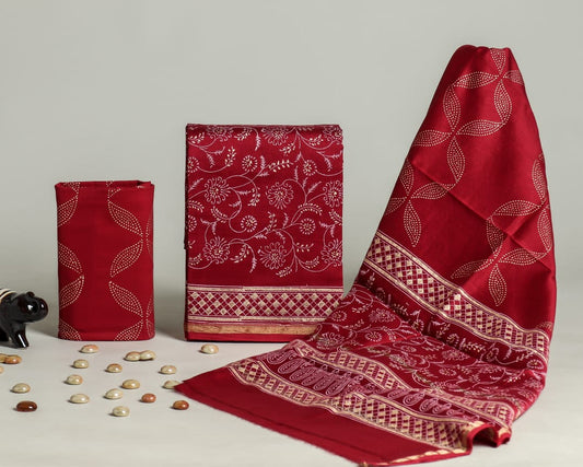 Chanderi Silk Suit Set